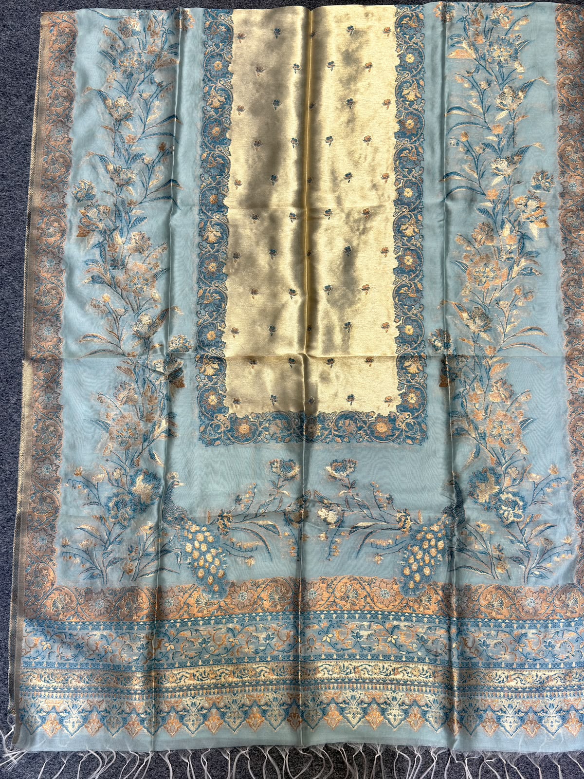 Moonlight silk kaani shawl