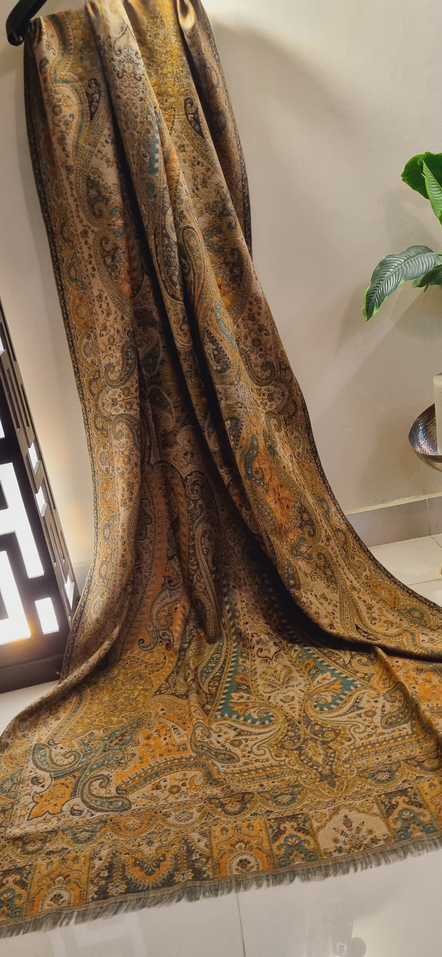 Reversible persian kaani shawl