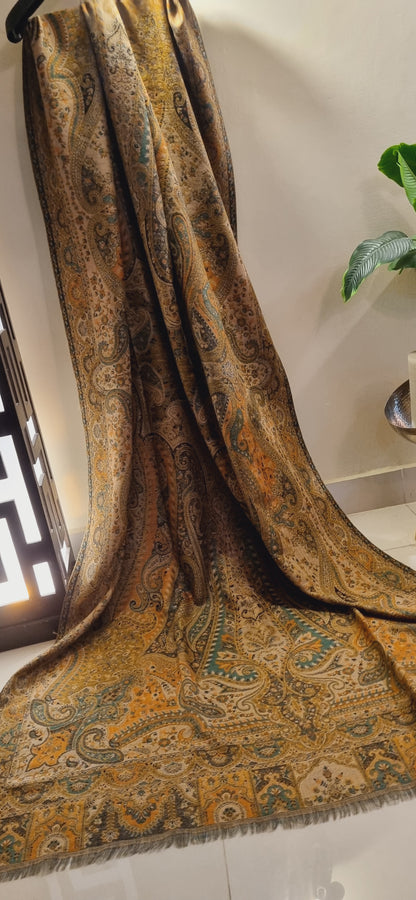 Reversible persian kaani shawl