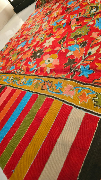 Kalamkar minishawl: Pashmina
