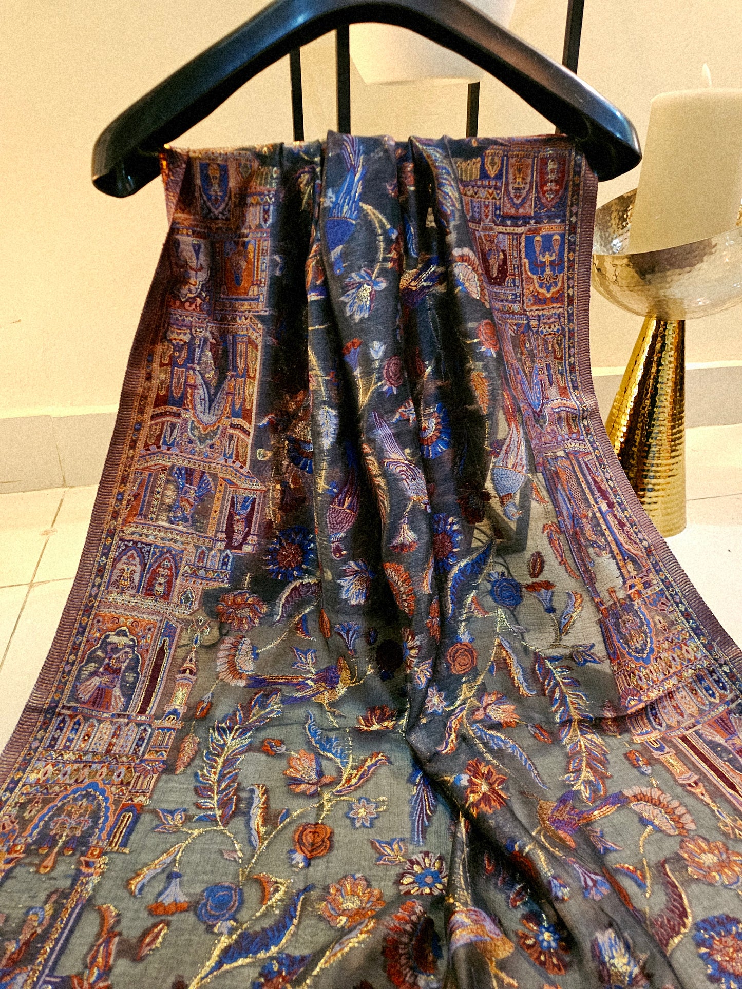 Silk kaani minishawl