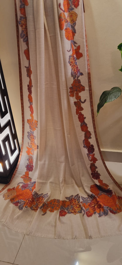 Woolen pashmina kaani shawl