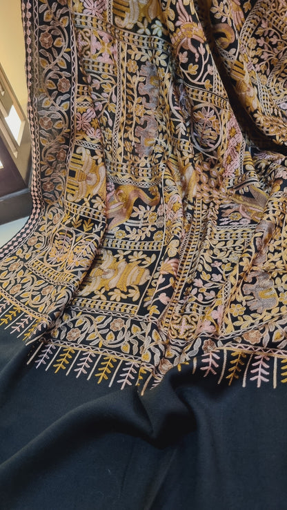 Embroidered pashmina shawl