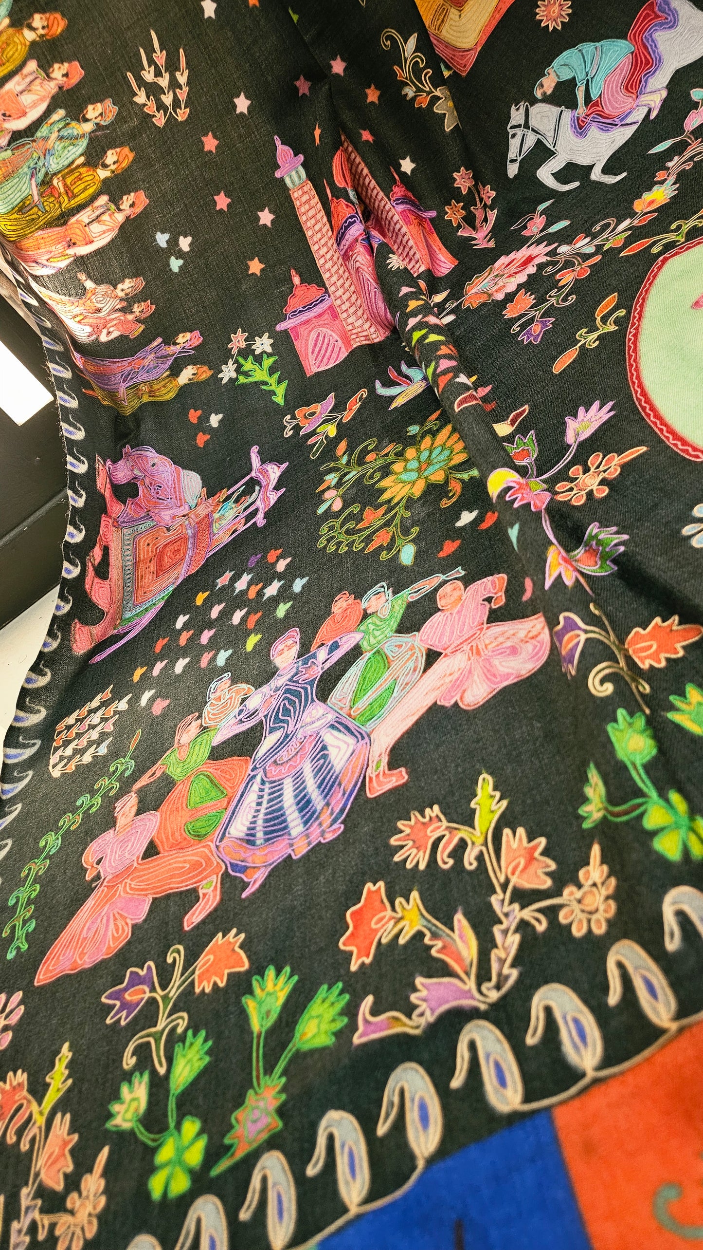 Reelkar embroidered:Pashmina