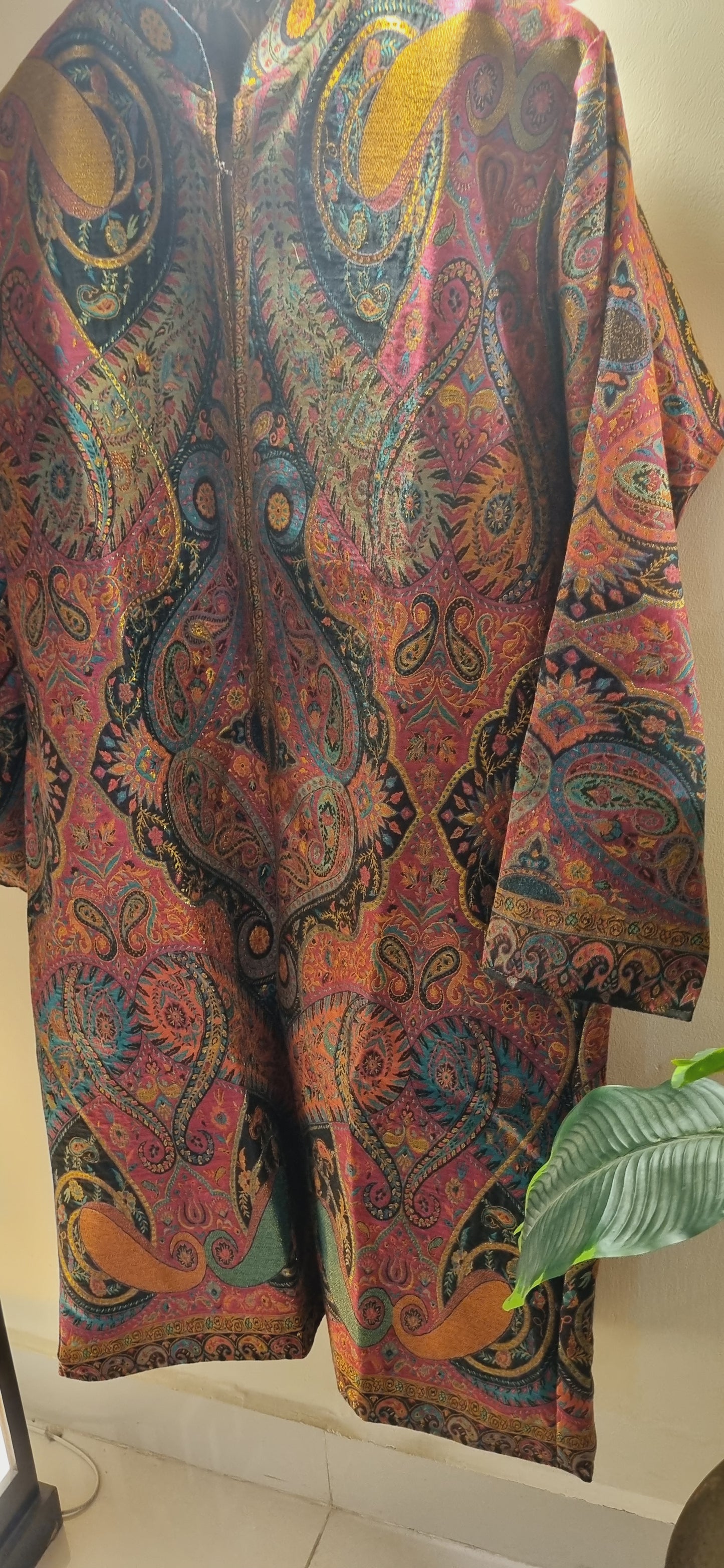 Silk kaani coat