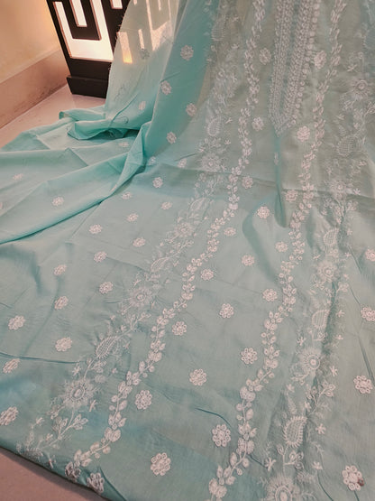 Lawn embroidered two piece