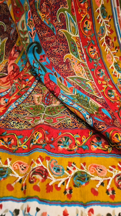 Reelkar embroidered: Pashmina