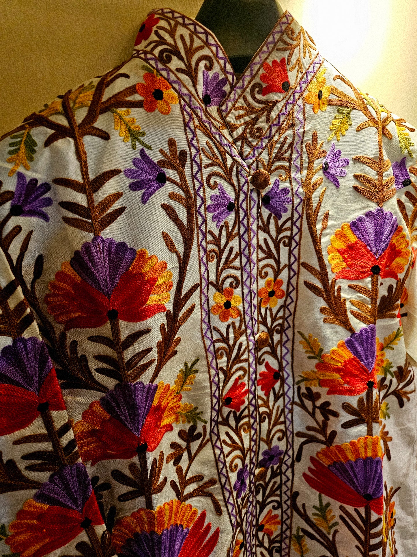 Silk Embroidered coat