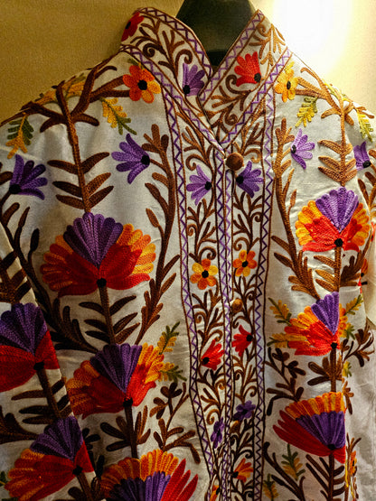 Silk Embroidered coat