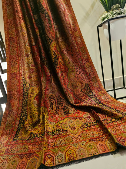 Reversible moonlight gandhara kaani shawl