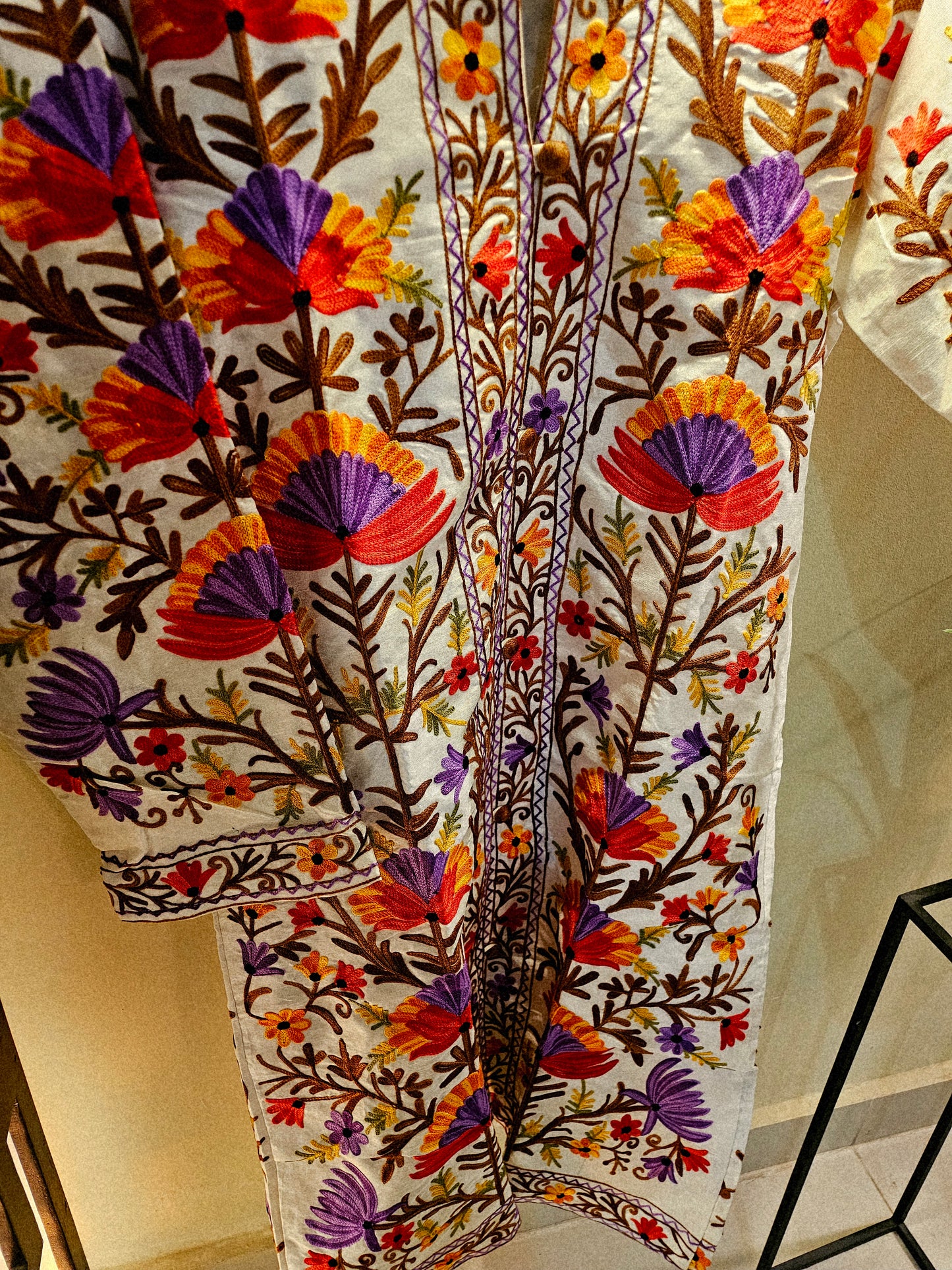 Silk Embroidered coat