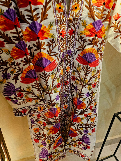Silk Embroidered coat