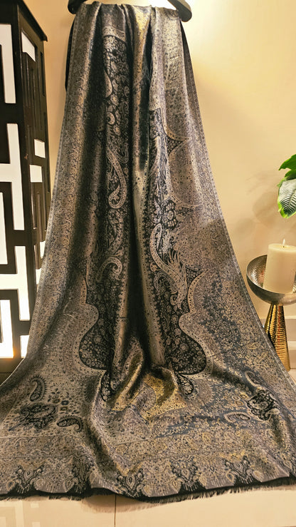 Gandhara reversible kaani: shawl