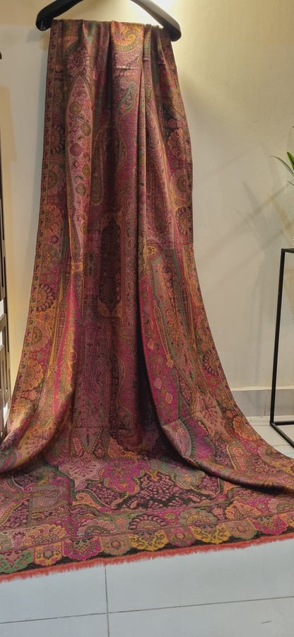 Persian kaan reversible pashmina shawl