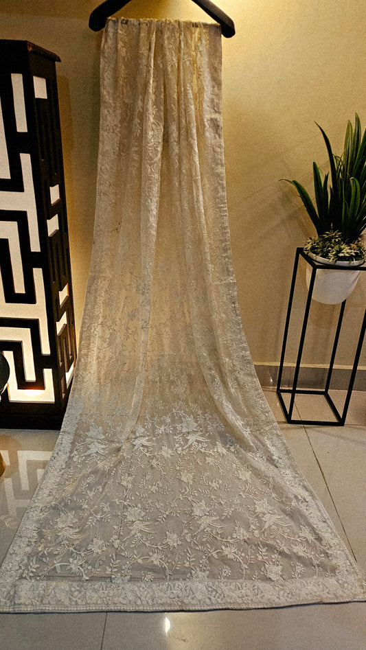 Georgete embroidered dupata