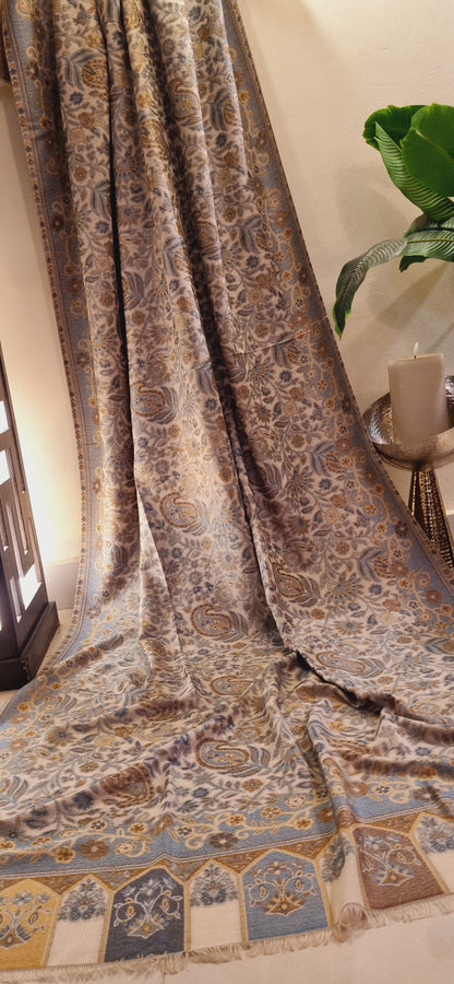 Woollen pashmina kaani shawl
