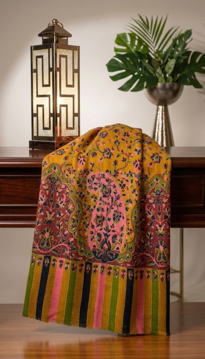 Kalamkar pashmina minishawl: pashmina