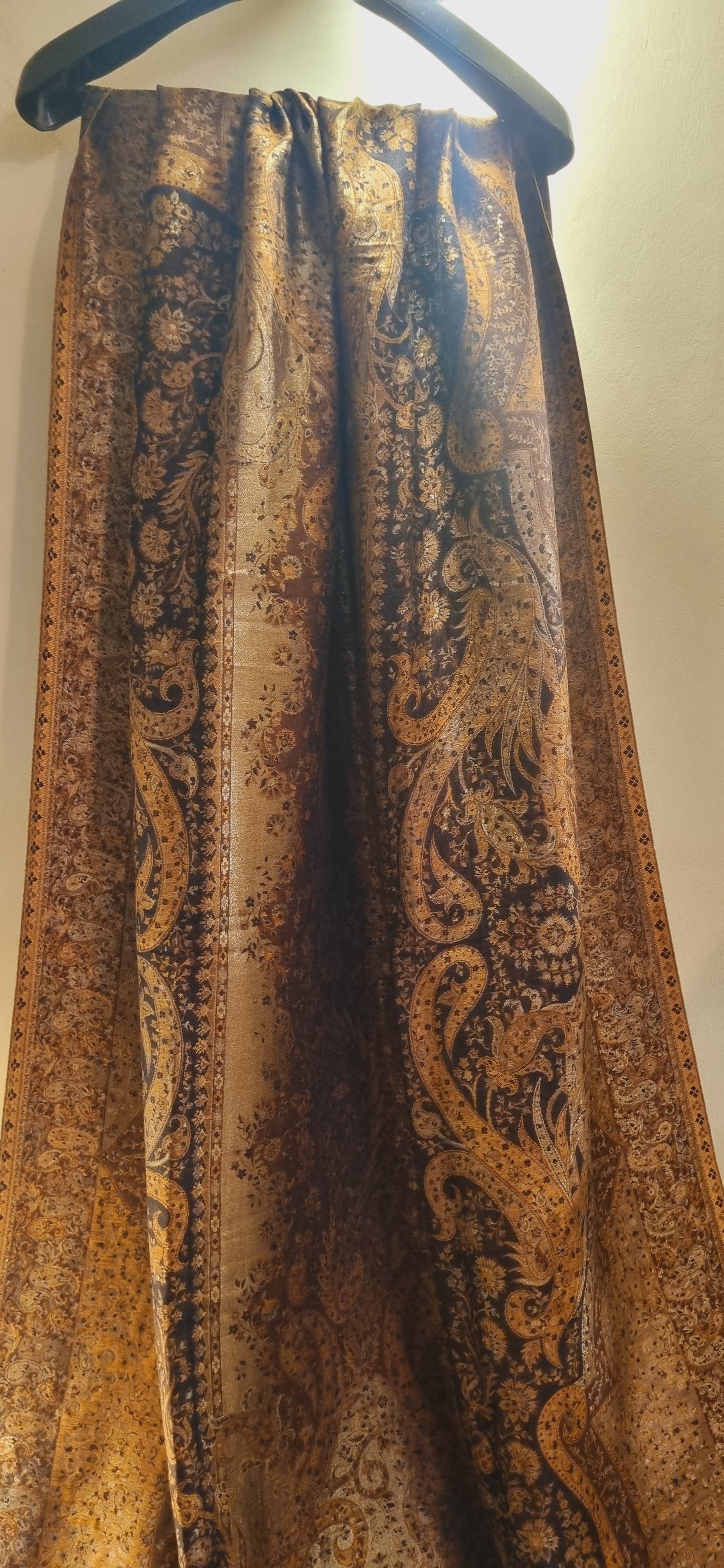 Reversible moonlight gandhara kaani shawl