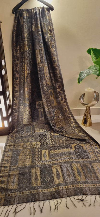 Mariana's moonlight silky kaani shawl