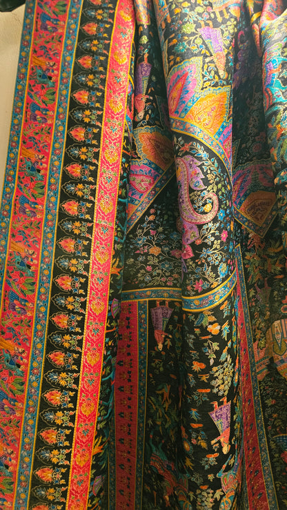 Meenakari shawl: patola silk