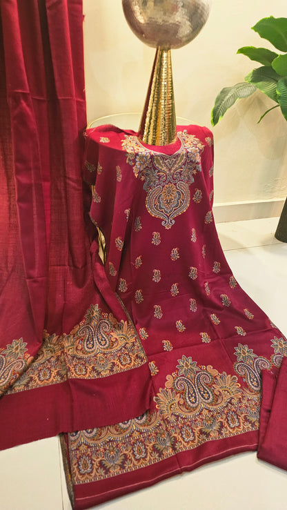 Kaani suit: Pashmina