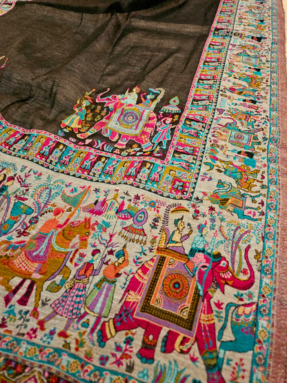 Silk kaani minishawl