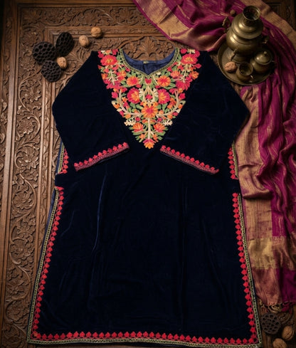 Kashmiri phiran: velvet