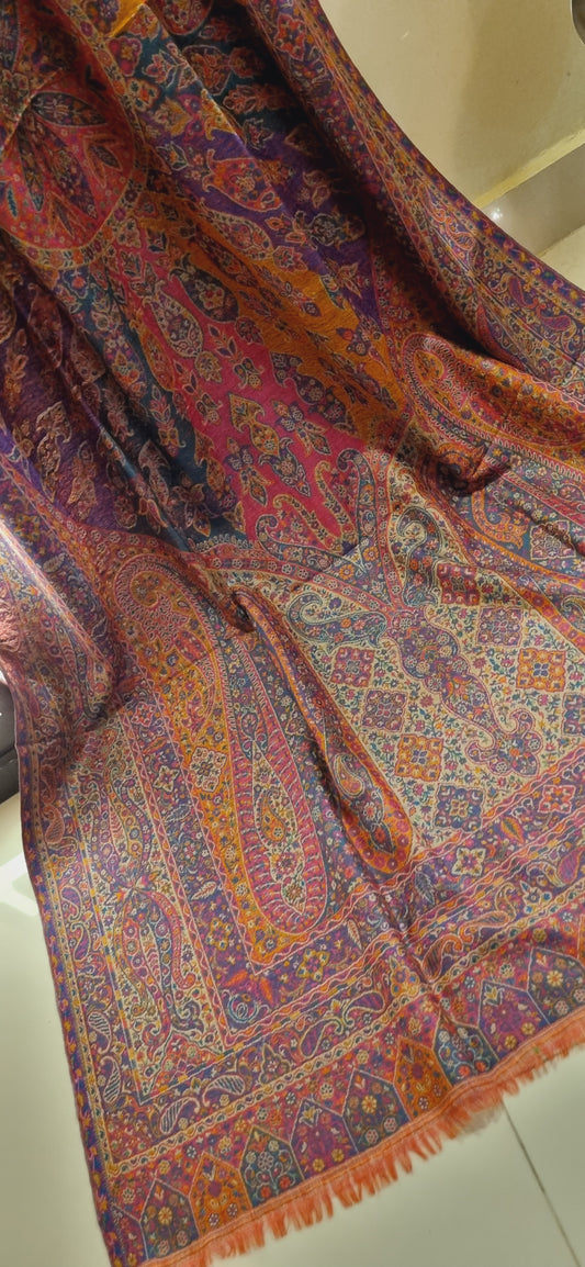 Reversible persian kaani shawl