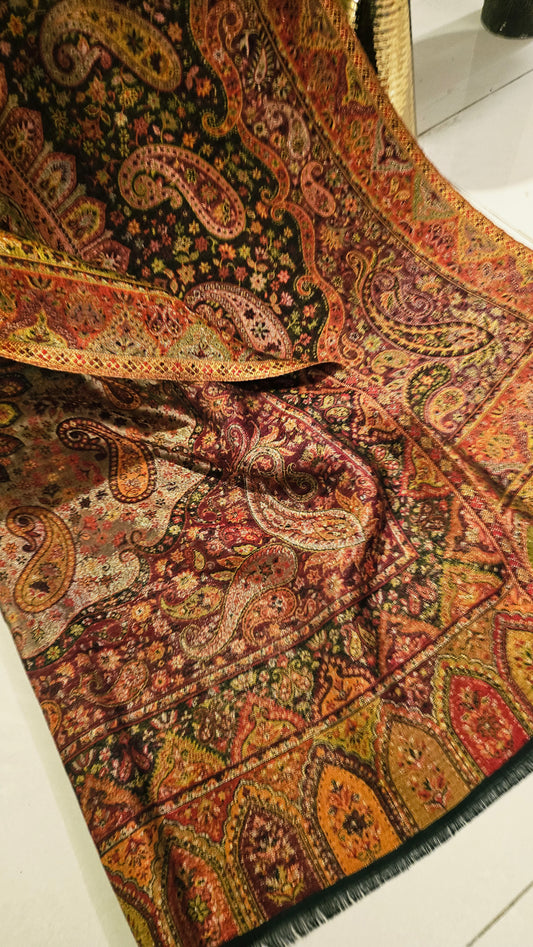 Gandhara kaani reversible: shawl