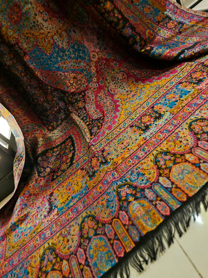 Reversible moonlight gandhara kaani shawl