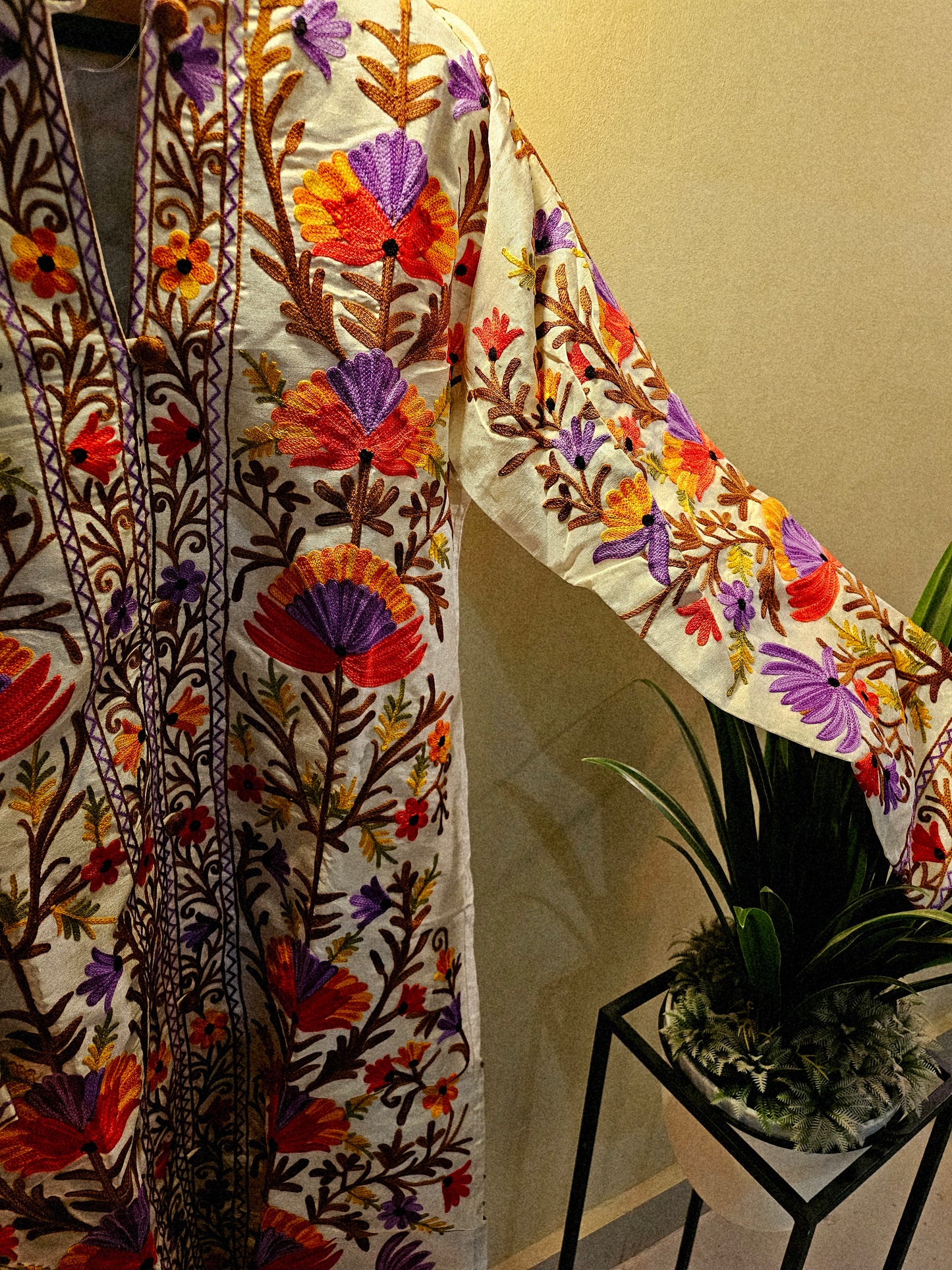 Silk Embroidered coat