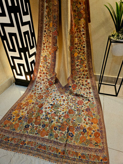 Silky moonlight kaani shawl/ dupata