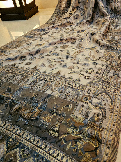 Silk kaani minishawl