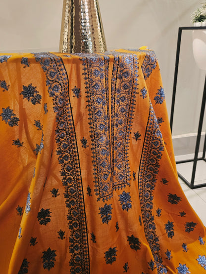 Lawn embroidered two piece