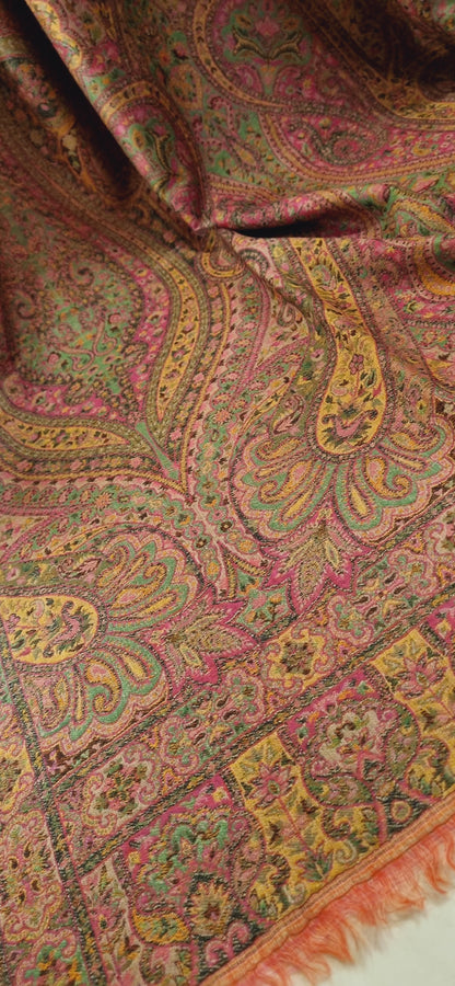 Reversible persian kaani shawl