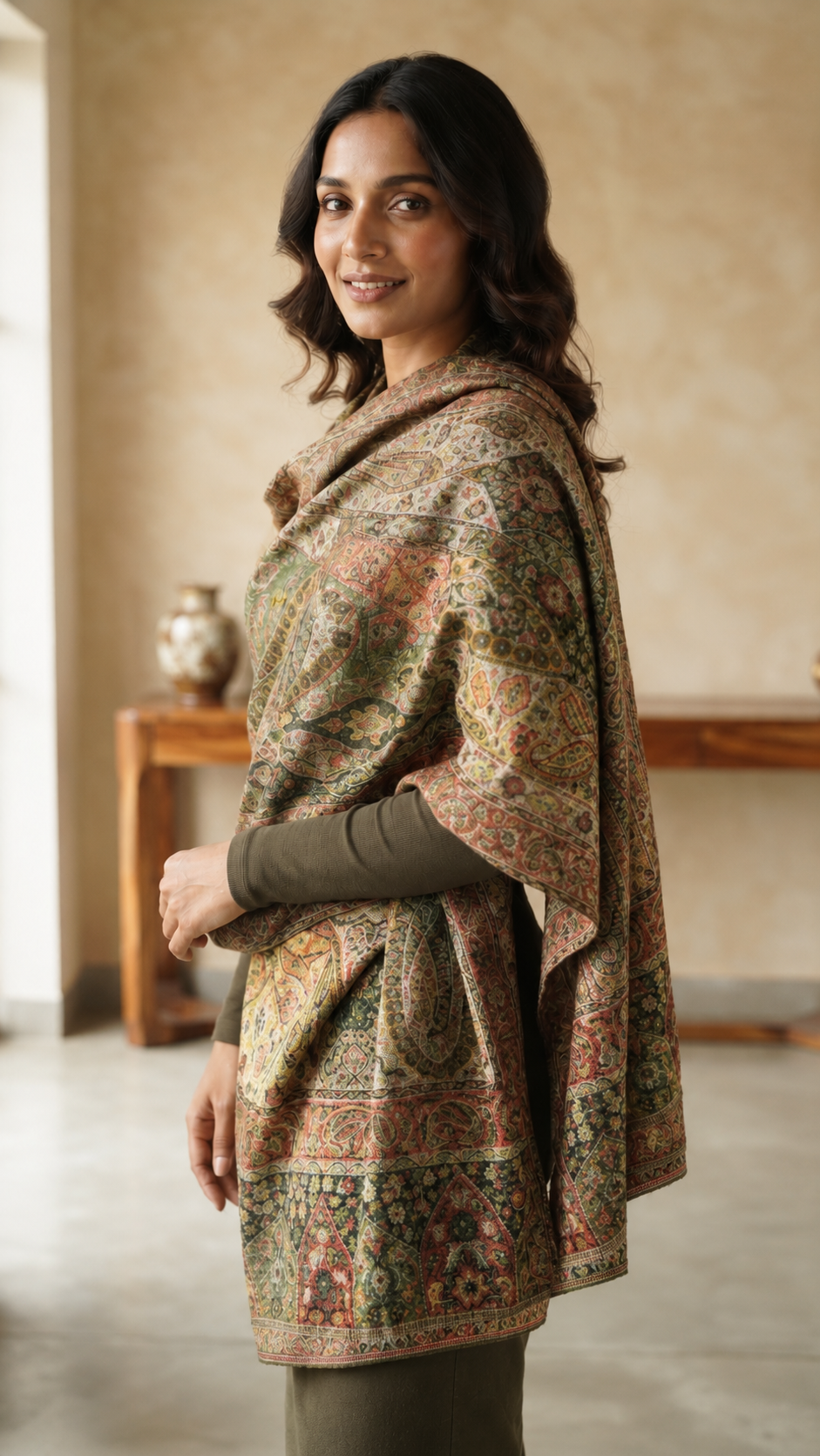 Persian kaani reversible: pashmina