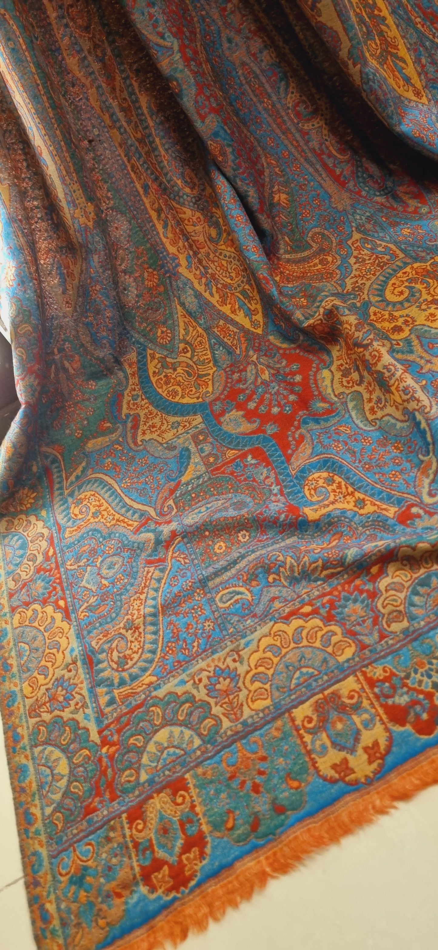 Reversible persian kaani shawl
