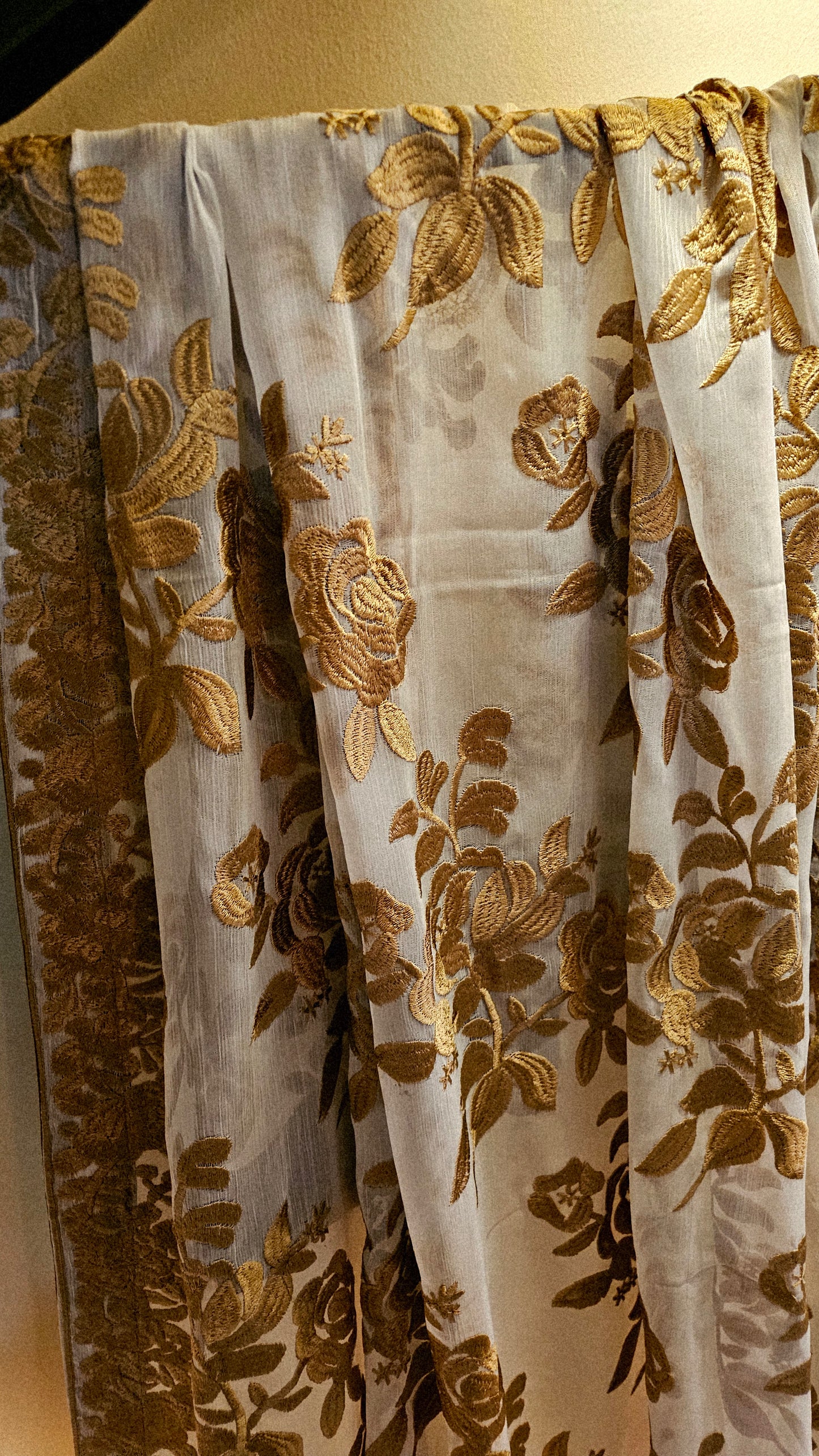 Georgete embroidered dupata