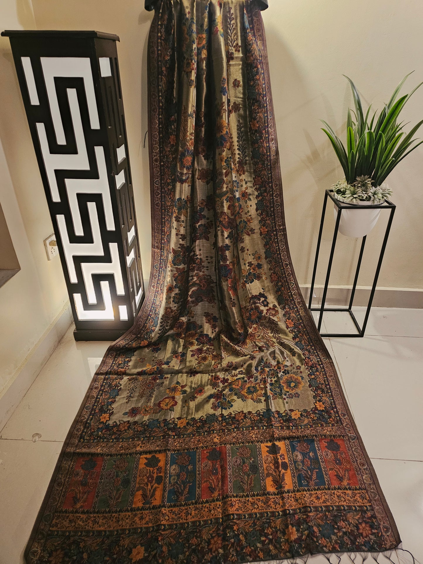 Silky moonlight kaani shawl