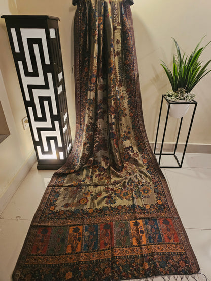 Silky moonlight kaani shawl