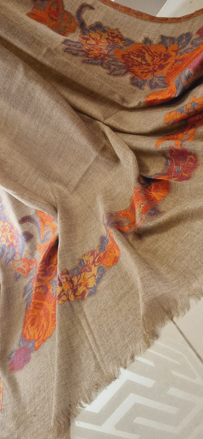 Woolen pashmina kaani shawl