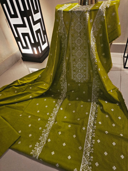 Lawn embroidered two piece