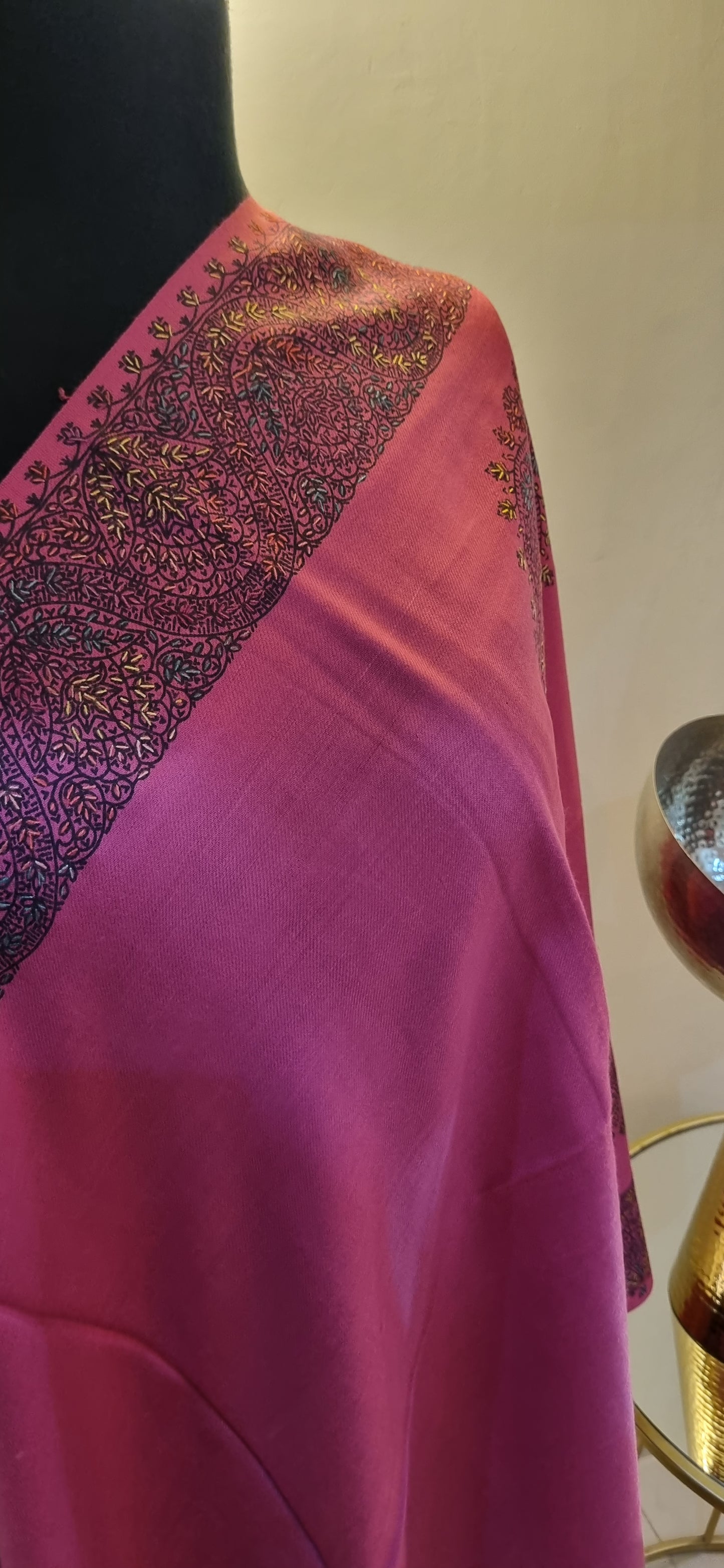 Hand embroidered Mini shawl