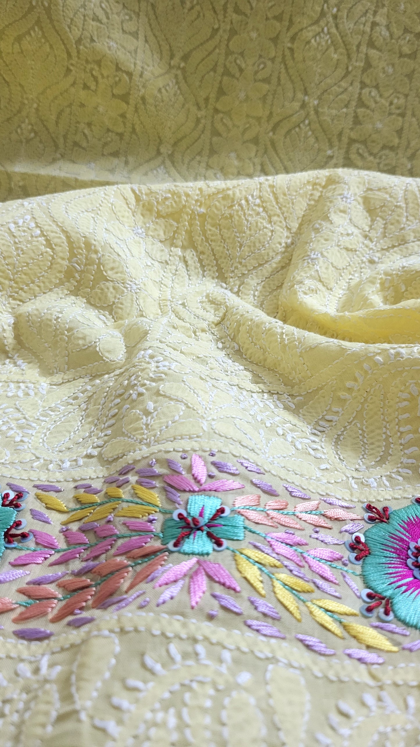 Chikankari  shirt : parsi gara