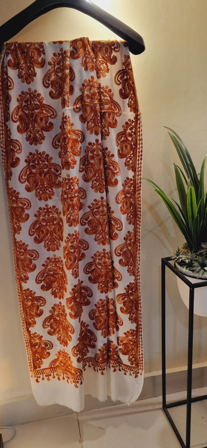 Pashmina embroidered minishawl
