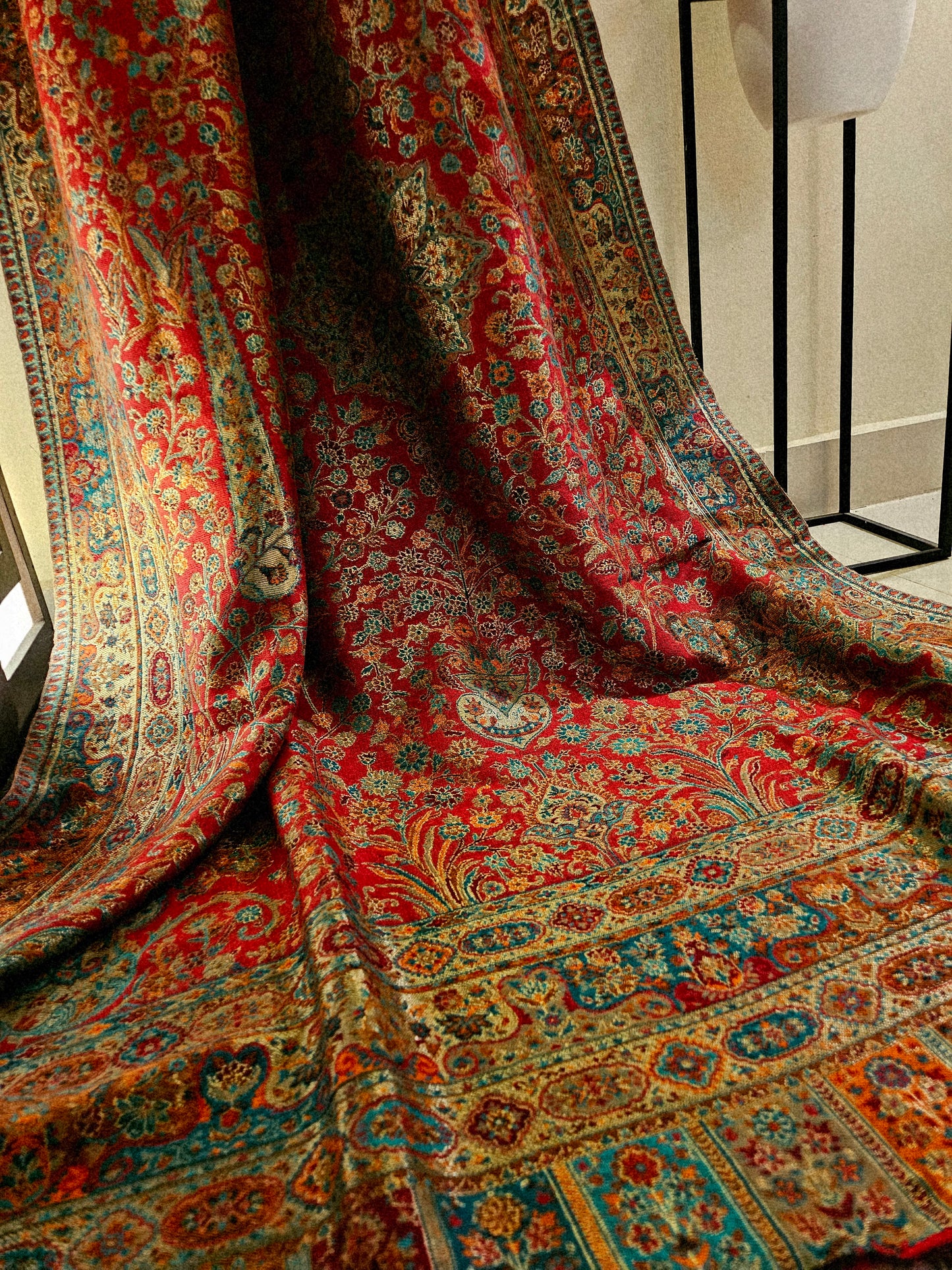 Reversible toosh moonlight kaani shawl