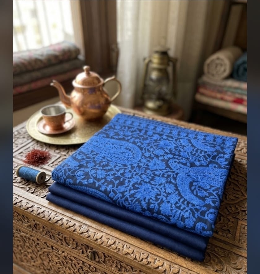 Embroidered Shawl Suit