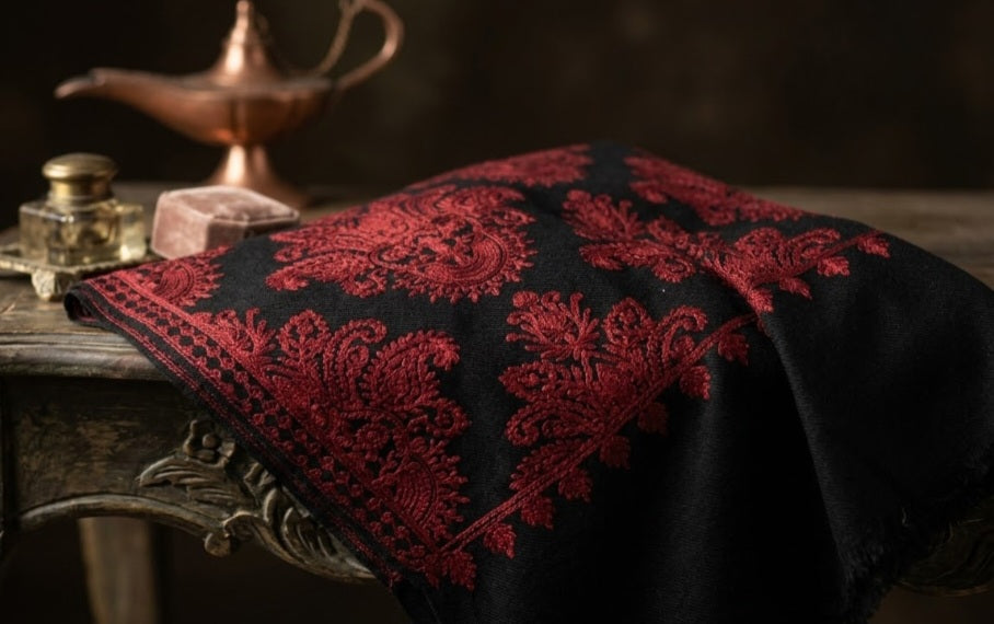 Embroidered minishawl: pashmina