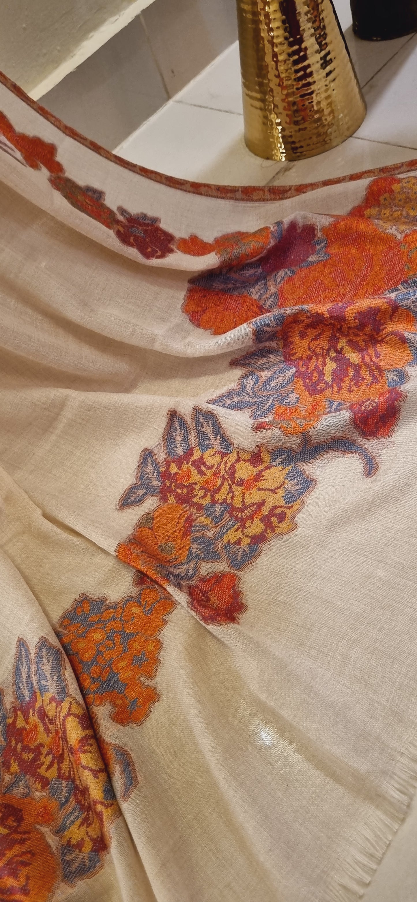 Woolen pashmina kaani shawl