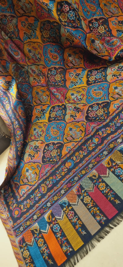 Tabrizi kaani pashmina shawl